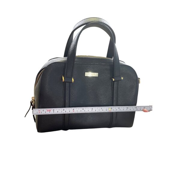 Kate Spade Womens Black Leather Satchel Handbag Medium Size SKU 8673 - Picture 6 of 16